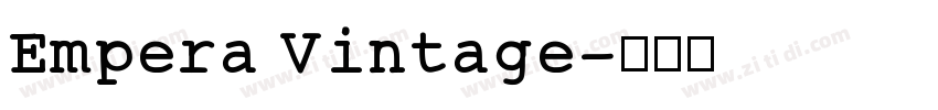 Empera Vintage字体转换